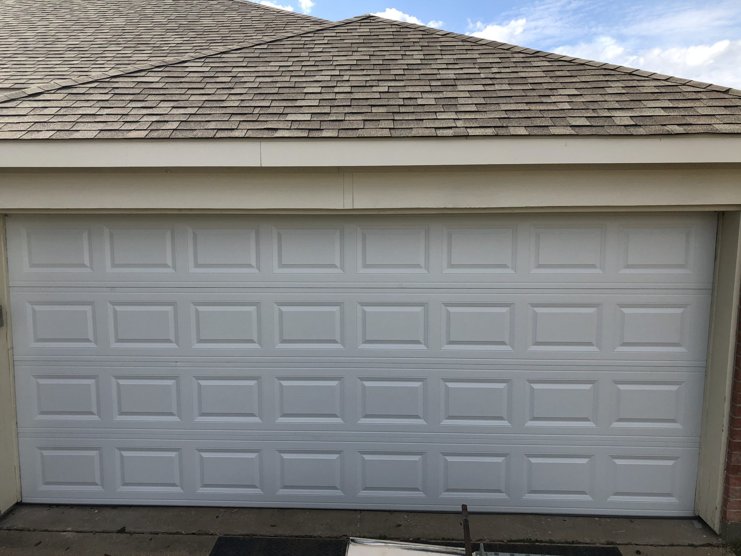 White Traditional Garage Door